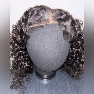 Black Curly Lace Front Wig